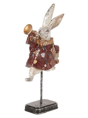 Clayre & Eef Deco-object "Konijntje" rood/wit - (B)18 x (H)34 x (D)7 cm