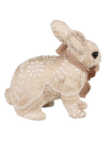 Clayre & Eef Deco-object "Konijntje" beige - (B)26 x (H)23 x (D)15 cm
