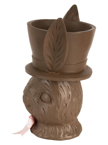 Clayre & Eef Deco-object "Konijntje" bruin/wit - (B)21 x (H)26 x (D)15 cm