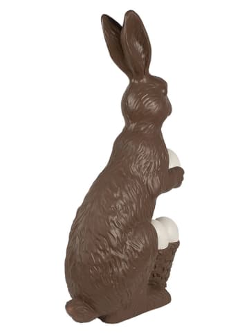 Clayre & Eef Dekofigur "Kaninchen" in Braun/ Weiß - (B)47 x (H)82 x (T)25 cm