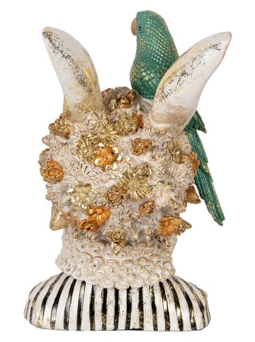 Clayre & Eef Dekoobjekt "Büste Kaninchen" in Weiß/ Türkis - (B)23 x (H)35 x (T)21 cm