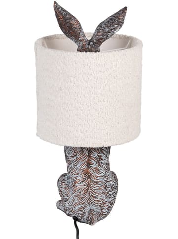 Clayre & Eef Tafellamp bruin/wit - (H)43 x Ø 2 cm