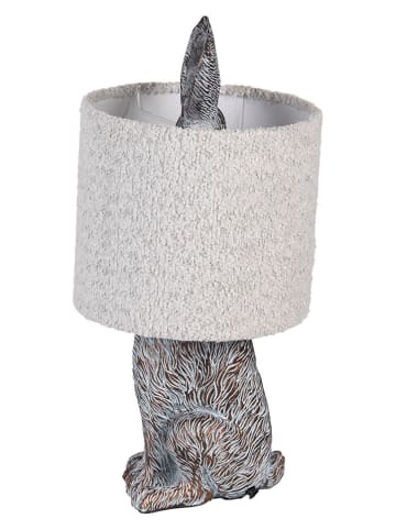 Clayre & Eef Tischleuchte in Creme/ Schwarz - (H)43 x Ø 20 cm