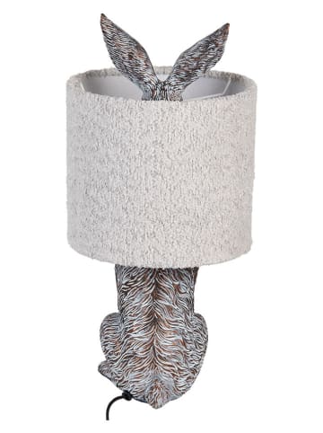 Clayre & Eef Tafellamp crème/zwart - (H)43 x Ø 20 cm