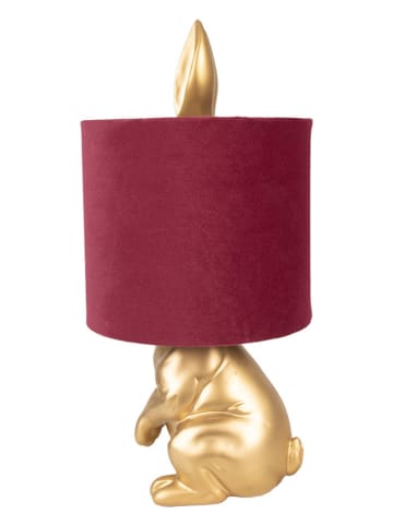 Clayre & Eef Tischleuchte in Gold/ Rot - (H)43 x Ø 20 cm