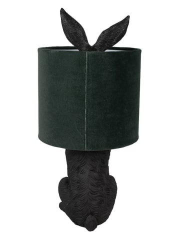 Clayre & Eef Tischleuchte in Schwarz/ Grün - (H)43 x Ø 20 cm