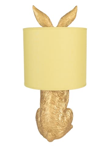 Clayre & Eef Tischleuchte in Gelb/ Gold - (H)43 x Ø 20 cm