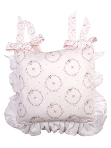 Clayre & Eef Stuhlkissenhülle in Rosa/ Beige - (L)40 x (B)40 cm