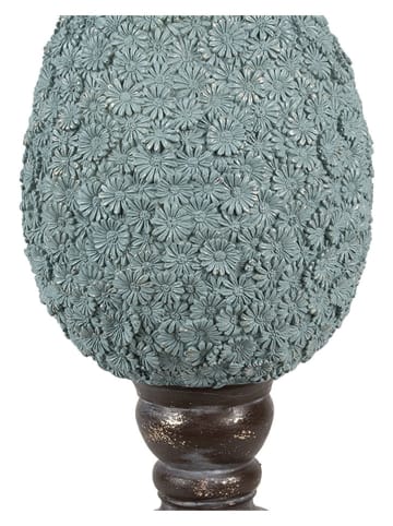 Clayre & Eef Dekoracja "Egg" w kolorze turkusowym - wys. 34 x Ø 16 cm