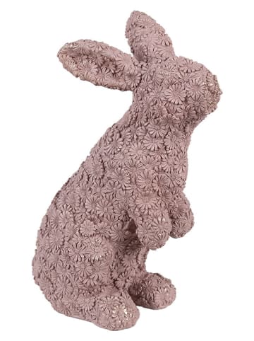 Clayre & Eef Decofiguur "Konijntje" lichtroze - (B)19 x (H)26 x (D)11 cm