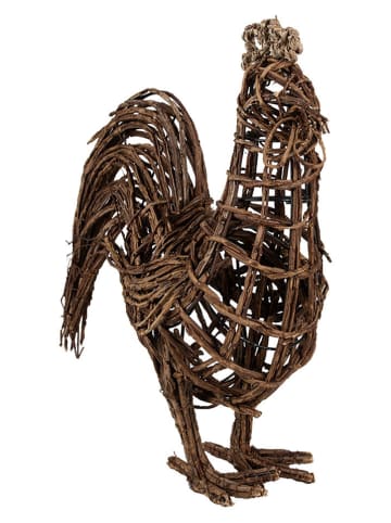 Clayre & Eef Dekoobjekt "Huhn" in Braun - (B)34 x (H)39 x (T)15 cm