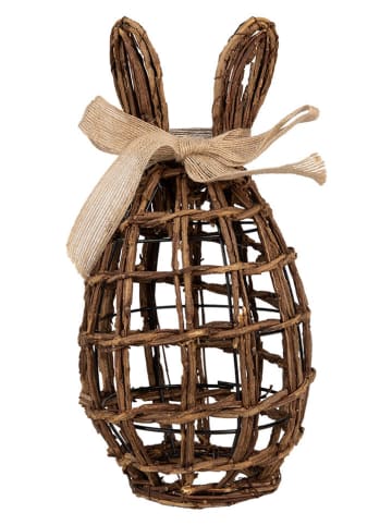 Clayre & Eef Dekoobjekt "Kaninchen" in Braun/ Beige - (B)16 x (H)31 x (T)16 cm