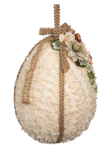 Clayre & Eef Decohanger "Ei" crème - (H)29 x Ø 20 cm