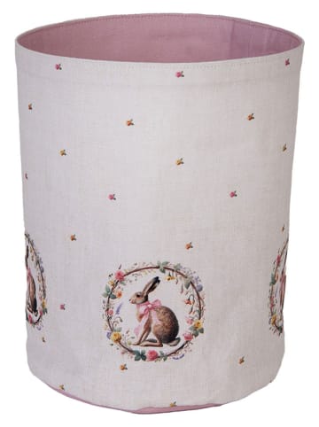 Clayre & Eef Broodmand crème/lichtroze - (H)16 x Ø 15 cm