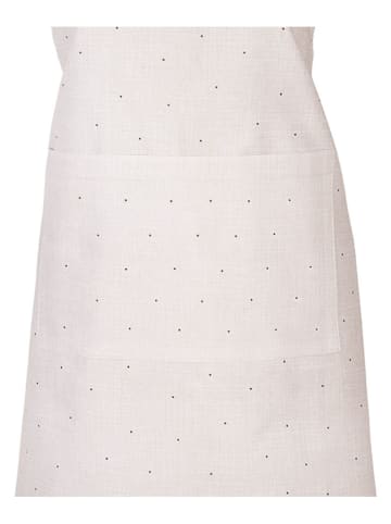 Clayre & Eef Kochschürze in Creme/ Khaki - (B)70 x (H)85 cm