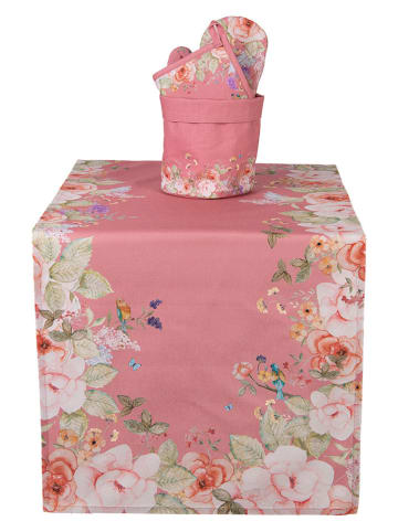 Clayre & Eef Tafelloper lichtroze - (L)140 x (B)50 cm