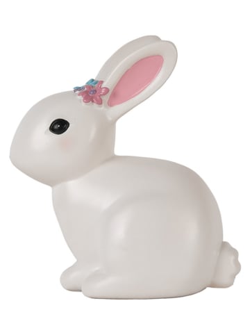 Clayre & Eef LED-Tischleuchte "Kaninchen" in Weiß - (B)21 x (H)22 x (T)13 cm