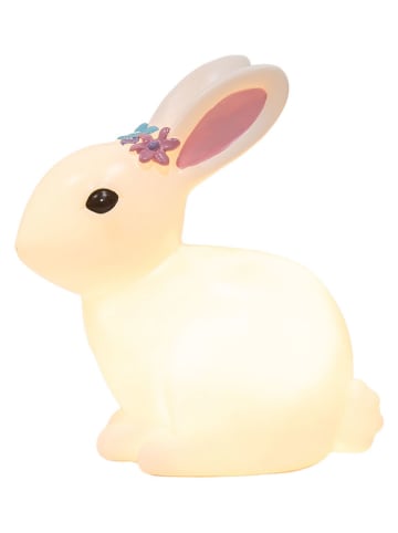 Clayre & Eef Ledtafellamp "Konijntje" wit - (B)21 x (H)22 x (D)13 cm
