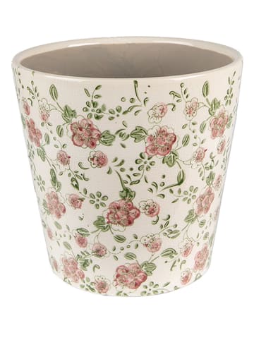 Clayre & Eef Doniczka w kolorze zielonym - wys. 18 x Ø 19 cm