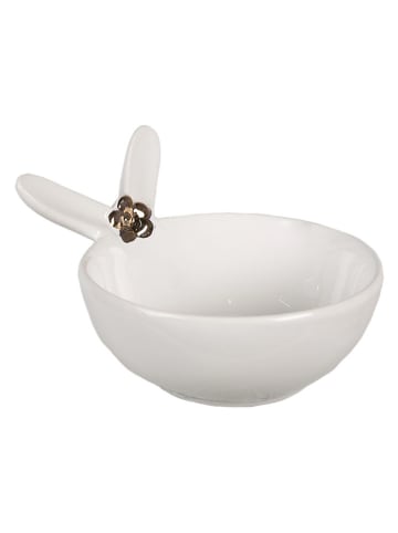 Clayre & Eef Kom wit/zwart - (B)13 x (H)8 x (D)11 cm