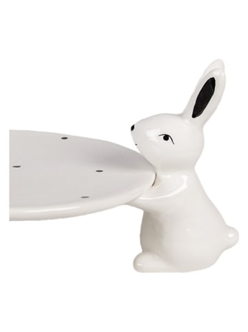 Clayre & Eef Miska w kolorze biało-czarnym do serwowania - 24 x 12 x 23 cm