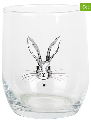 Clayre & Eef 2er-Set: Trinkgläser - 300 ml