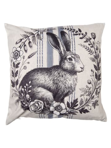 Clayre & Eef Kussensloop crème/zwart - (L)45 x (B)45 cm