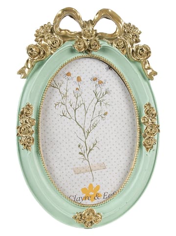 Clayre & Eef Ramka w kolorze turkusowym na zdjęcia - 15 x 21 cm
