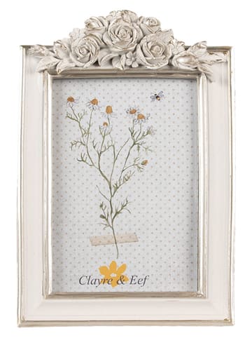 Clayre & Eef Bilderrahmen in Weiß - (B)14 x (H)22 cm