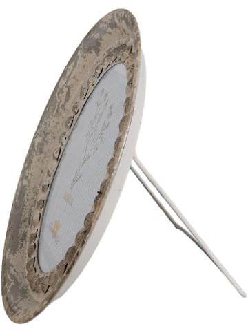 Clayre & Eef Ramka w kolorze beżowym na zdjęcia - Ø 30 cm