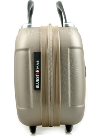 BlueStar Hardcase-Beautycase "Madrid" in Beige - (B)28 x (H)20 x (T)16 cm