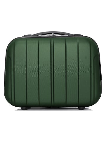 BlueStar Hardcase-beautycase "Napoli" groen - (B)30 x (H)23 x (D)16 cm
