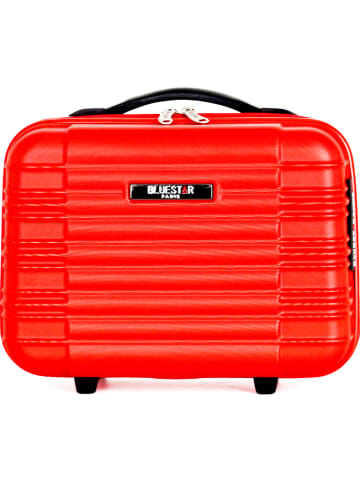 BlueStar Hardcase-beautycase "Lima" rood - (B)30 x (H)20 x (D)16 cm