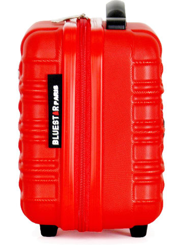 BlueStar Hardcase-Beautycase "Lima" in Rot - (B)30 x (H)20 x (T)16 cm