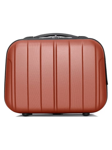 BlueStar Hardcase-beautycase "Napoli" rood - (B)30 x (H)23 x (D)16 cm