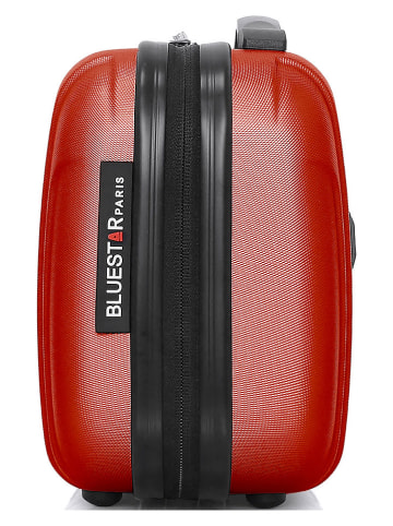 BlueStar Hardcase-beautycase "Napoli" rood - (B)30 x (H)23 x (D)16 cm