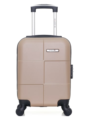 BlueStar Hardcase-Trolley "Miami" in Beige - (B)32 x (H)46 x (T)20 cm