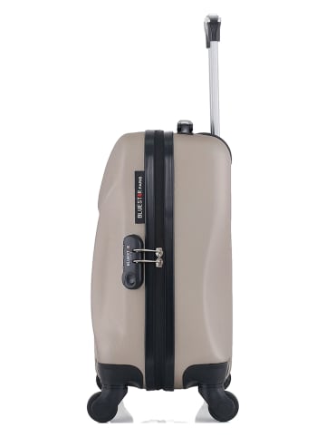 BlueStar Hardcase-trolley "Garibaldi" beige - (B)32 x (H)46 x (D)20 cm
