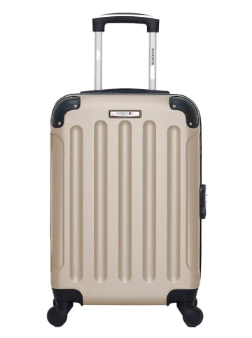 BlueStar Hardcase-Trolley "Madrid" in Beige - (B)32 x (H)46 x (T)20 cm