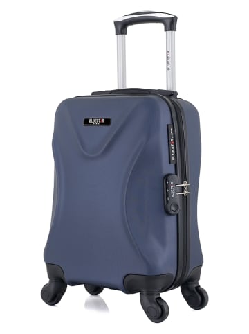 BlueStar Hardcase-trolley "Garibaldi" donkerblauw - (B)32 x (H)46 x (D)20 cm