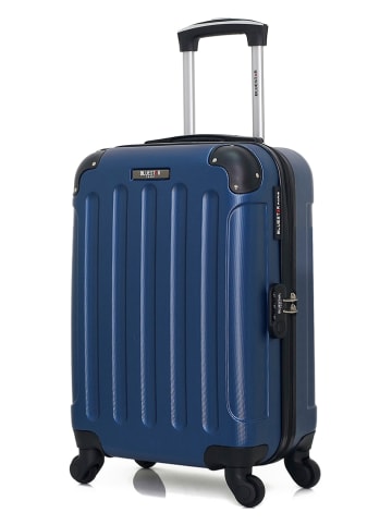 BlueStar Hardcase-Trolley "Madrid" in Blau - (B)32 x (H)46 x (T)20 cm
