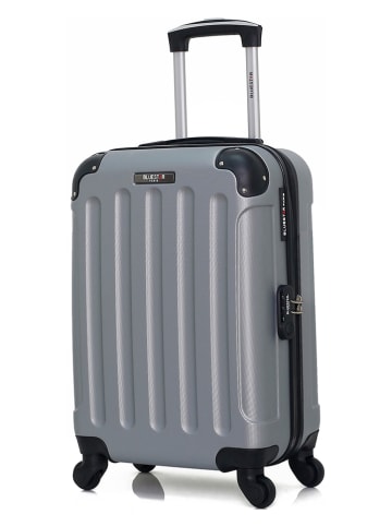 BlueStar Hardcase-Trolley "Madrid" in Grau - (B)32 x (H)46 x (T)20 cm
