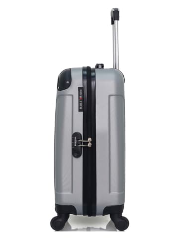 BlueStar Hardcase-Trolley "Madrid" in Grau - (B)32 x (H)46 x (T)20 cm
