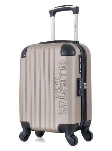 BlueStar Hardcase-Trolley "Bucarest" in Beige - (B)32 x (H)46 x (T)20 cm