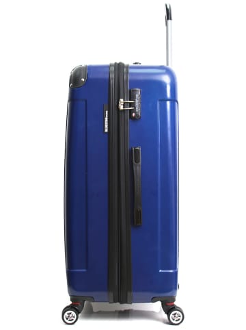 BlueStar Hardcase-Trolley "Tunis" in Blau - (B)35 x (H)55 x (T)21 cm