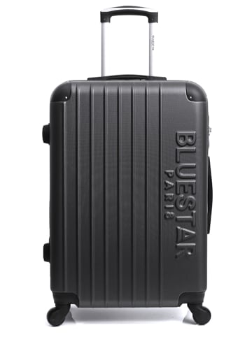 BlueStar Hardcase-Trolley "Bucarest" in Schwarz - (B)35 x (H)55 x (T)21 cm