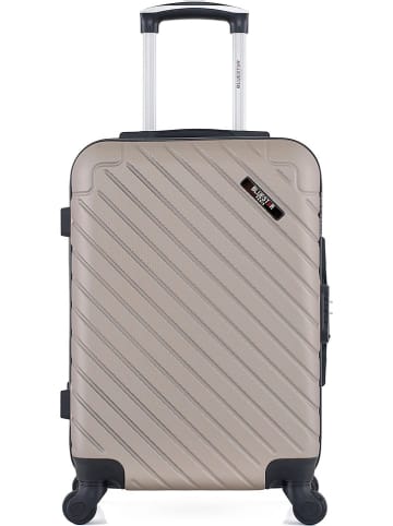 BlueStar Hardcase-trolley "Cite" beige - (B)35 x (H)55 x (D)21 cm