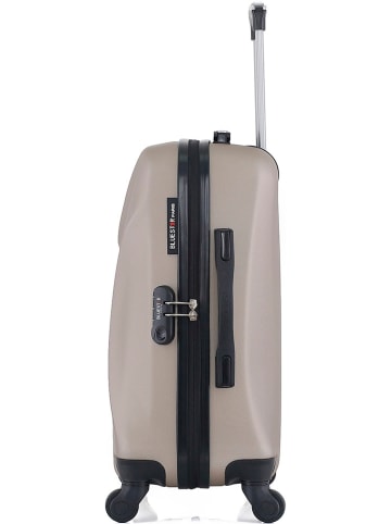 BlueStar Hardcase-trolley "Garibaldi" beige - (B)35 x (H)55 x (D)21 cm