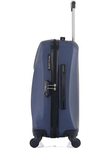 BlueStar Hardcase-Trolley "Garibaldi" in Dunkelblau - (B)35 x (H)55 x (T)21 cm