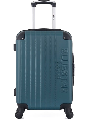 BlueStar Hardcase-Trolley "Bucarest" in Petrol - (B)35 x (H)55 x (T)21 cm